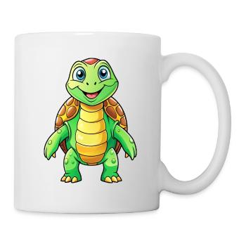 Méga Tortue Mignonne - Mug blanc - blanc - Droite