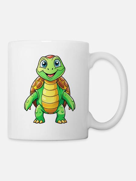 Mega süße Schildkröte - Tasse - Weiß