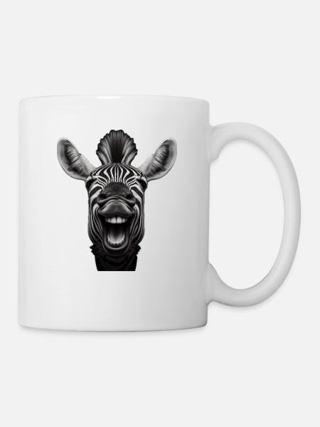 Lachender Esel 1 - Tasse - Weiß