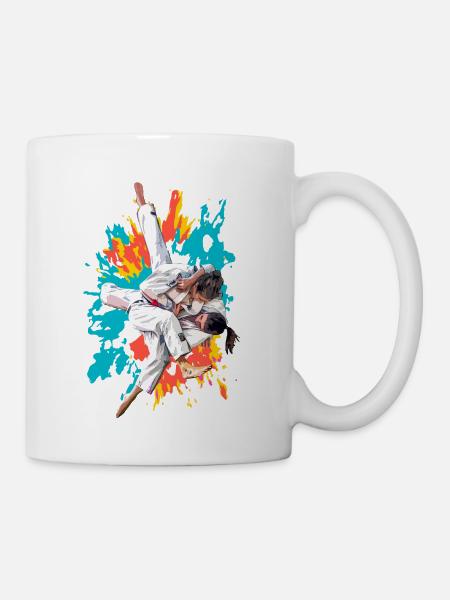 judo judoka - Mug blanc - blanc