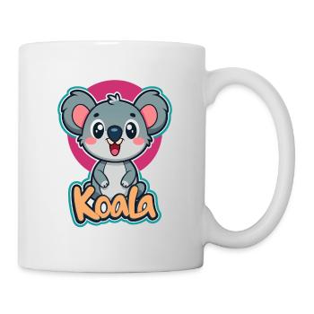 Koala-T Entspannte Eleganz für deinen Urlaubs look - Tasse - Weiß - Rechts