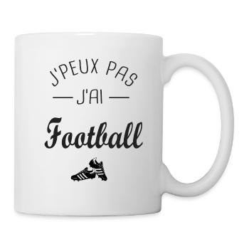 J'peux pas j ai Football joueur footballeur foot - Mug blanc - blanc - Droite