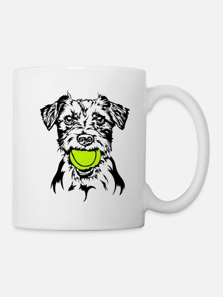 Jack Russell Terrier Ball Balljunkie Hund Wilsigns - Tasse - Weiß