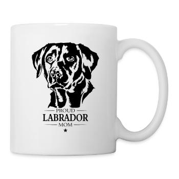 Labrador Mom Hunde Hund Labbi Wilsigns - Tasse - Weiß - Rechts