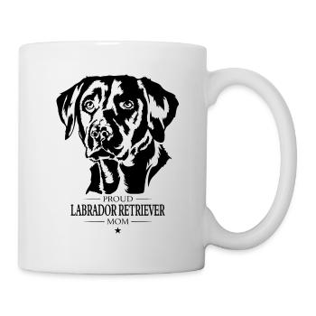 Labrador Retriever Mom Hunde Hund Labbi Wilsigns - Tasse - Weiß - Rechts