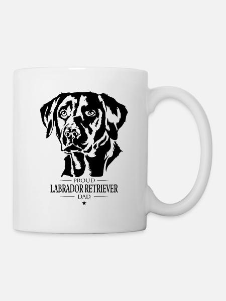 Labrador Retriever Dad Hunde Hund Labbi Wilsigns - Tasse - Weiß