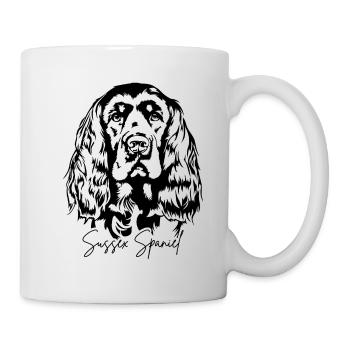 Sussex Spaniel Portrait Chien Chiens Wilsigns - Mug blanc - blanc - Droite