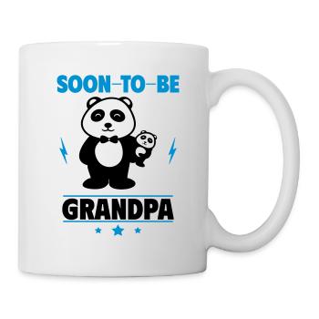 Bald Opa – Lustiges Panda-Motiv für werdende Opa - Tasse - Weiß - Rechts