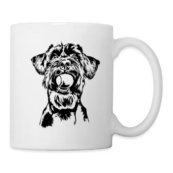 Riesenschnauzer Schnauzer Hunde Hund Wilsigns - Tasse - Weiß - Rechts