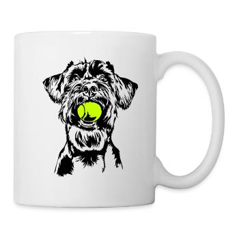 Riesenschnauzer Schnauzer Hunde Hund Wilsigns - Tasse - Weiß - Rechts