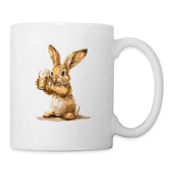 Bunny Bière Drôle - Mug blanc - blanc - Droite
