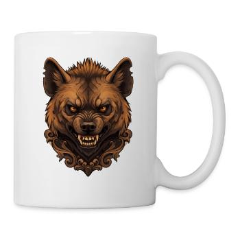Wilde Zierhyäne - Tasse - Weiß - Rechts