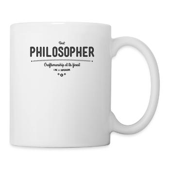 Best philosopher - craftsmanship at its finest - Mug - white - Right