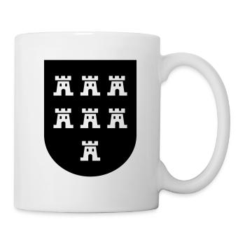 Manteau de Saxons de Transylvanie 2farbig - - Mug blanc - blanc - Droite