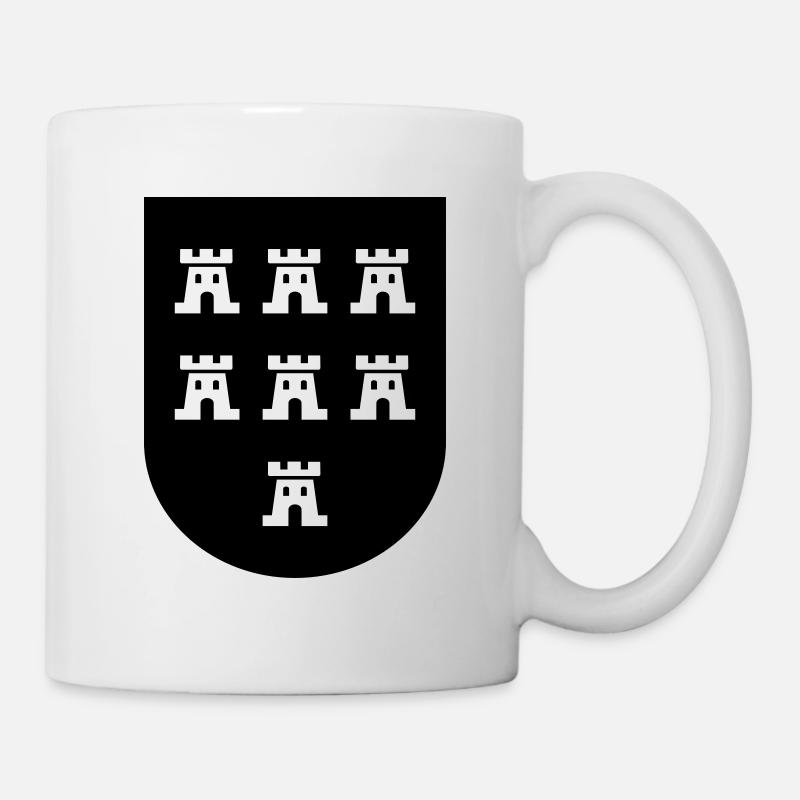 Wappen Siebenbürger Sachsen 2farbig - Siebenbürgen - Tasse - Weiß