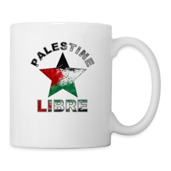 Etoile couleur Palestine libre - Mug blanc - blanc - Droite