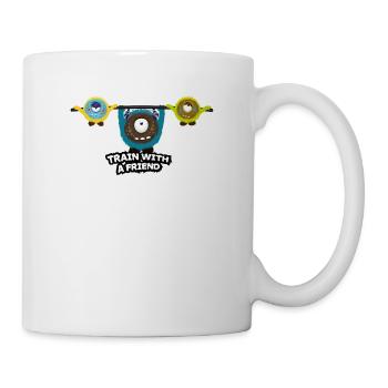 Work out with a friend - Mug - white - Right