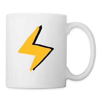 Blitz mit Superkräften - Kostüm - Tasse - Weiß - Rechts