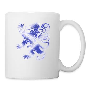 Scottish Lion Rampant and Saltire Flag - Mug - white - Right