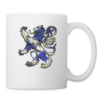 Scottish Lion Rampant and Saltire Flag - Mug - white - Right