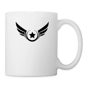 Winged star, star with wings - Mug - white - Right