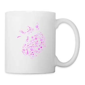 Flower Stickers Pink - Mug - white - Right