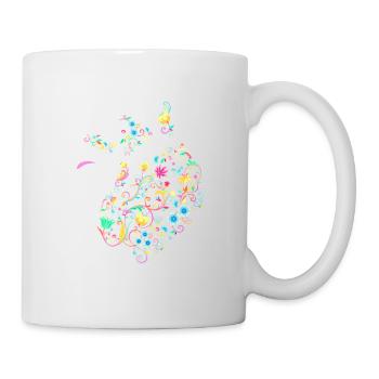 Flower Stickers Summer - Mug - white - Right