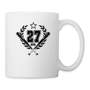 Baseball Schläger - Tasse - Weiß - Rechts