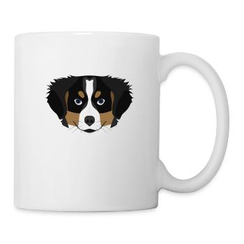 Chiot de montagne Bernese Mountain Illustration - Mug blanc - blanc - Droite