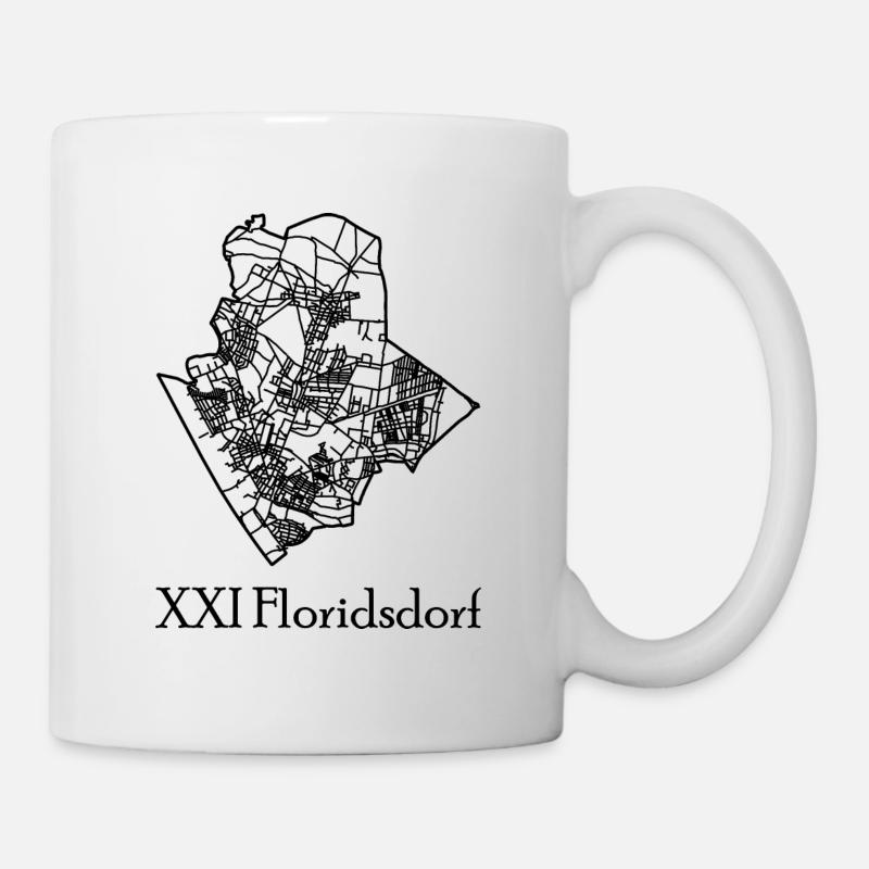 Floridsdorf Karte - Tasse - Weiß