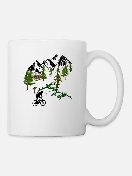 MTB Landscape - Mug - white