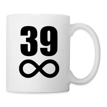 40 birthday 39 years infinite - Mug - white - Right