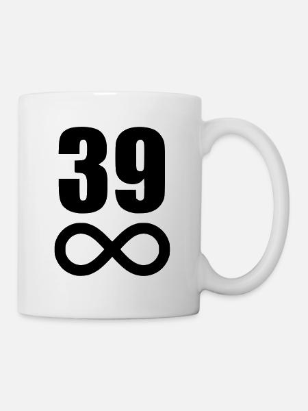 40 birthday 39 years infinite - Mug - white