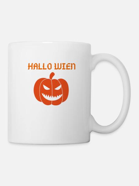 Halloween Hallo Wien Pumpkin - Tasse - Weiß