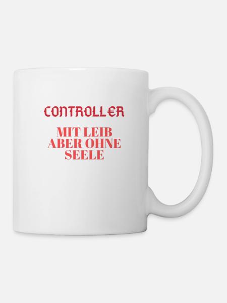 Beruf Controller Zahlen - Tasse - Weiß