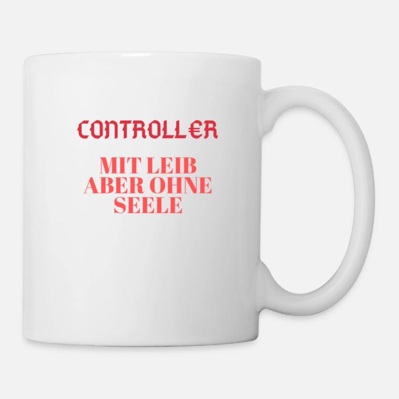 Beruf Controller Zahlen - Tasse - Weiß