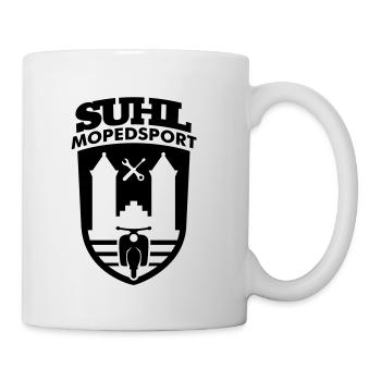 Suhl Mopedsport Schwalbe 2 Logo - Tasse - Weiß - Rechts