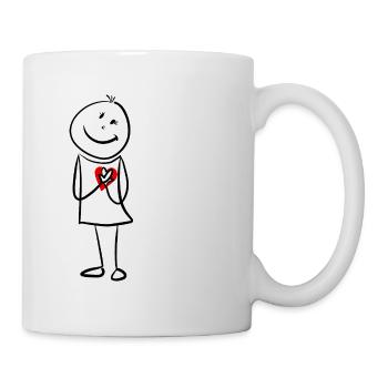 DANKE - Tasse - Weiß - Rechts