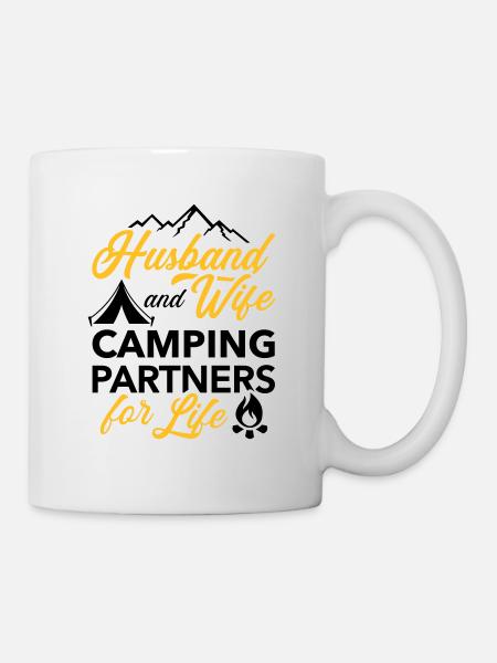 Camping - Tasse - Weiß