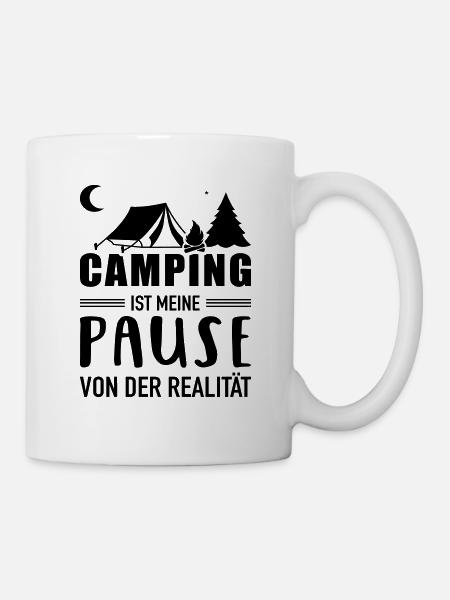 Camping - Tasse - Weiß