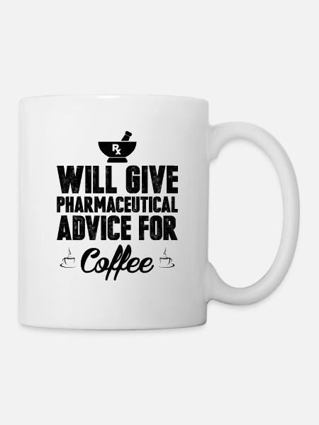 Café du pharmacien | Cadeau de pharmaciens en pharmacie - Mug blanc - blanc