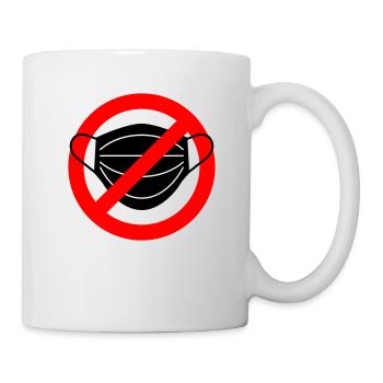 Mask forbidden! - Mug - white - Right