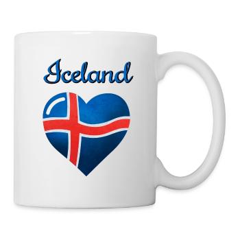 Le drapeau de l’Islande - Mug blanc - blanc - Droite