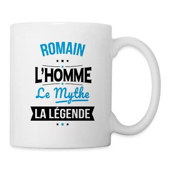 Romain - L'Homme - Le Mythe - La Légende - Mug blanc - blanc - Droite