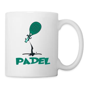 padel padel tennis padeltennis player paddle padle - Mug - white - Right