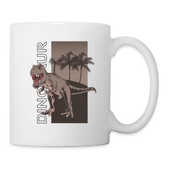 Dino Dinosaurs Dinosaur - Tasse - Weiß - Rechts