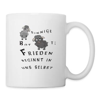 Frieden beginnt in uns selbst - Tasse - Weiß - Rechts