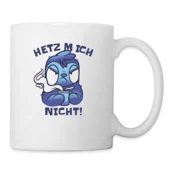 Hetz Mich Nicht Faultier Job Arbeit Kollegen - Tasse - Weiß - Rechts