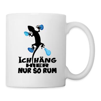 bouldern bergsteiger karabiner kletterseil alpin - Tasse - Weiß - Rechts