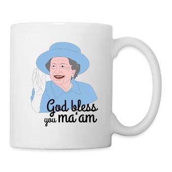 Commémoration de la mort de la reine Elizabeth II - Mug blanc - blanc - Droite